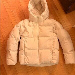 Women's Cream Puffer Jacket